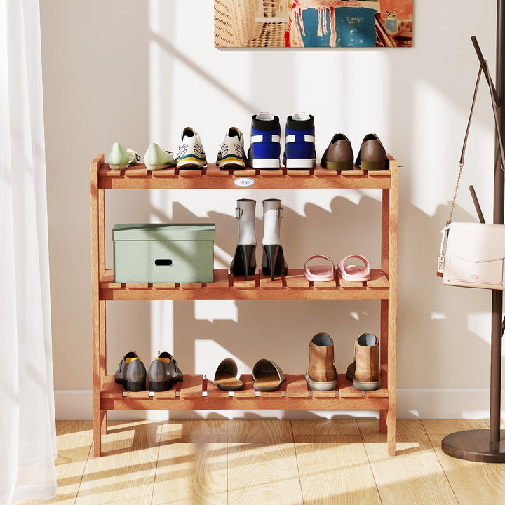 Giantex 3-Tier Solid Wood Plant Stand