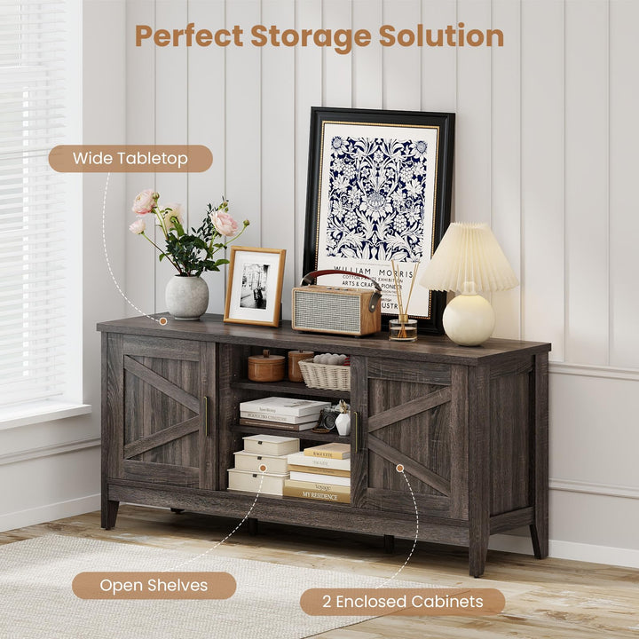 Giantex Farmhouse TV Stand for TVs up to 65"