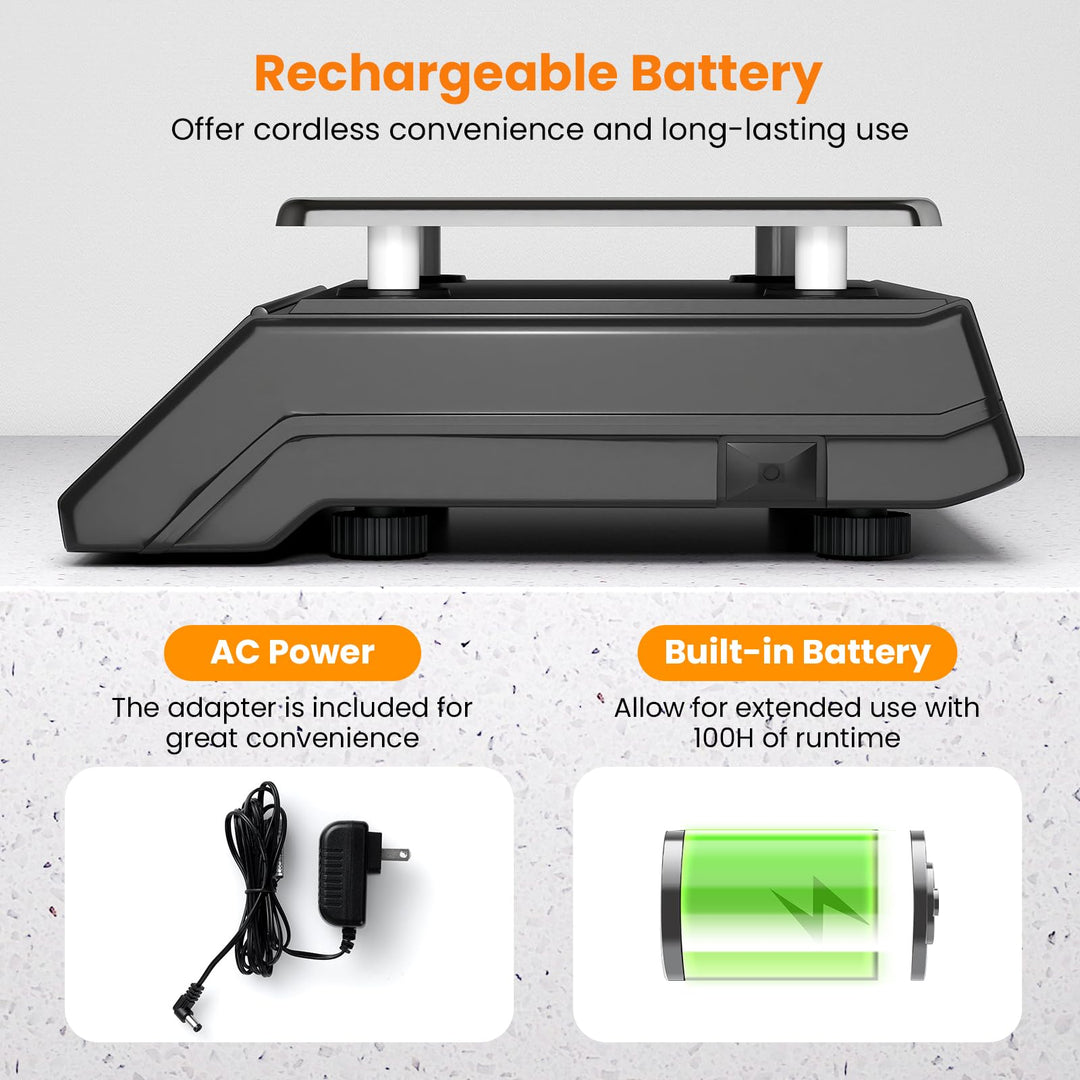 Giantex  88 lb/40 kg Price Computing Scale w/Dual LCD Display & Stainless Steel Platform