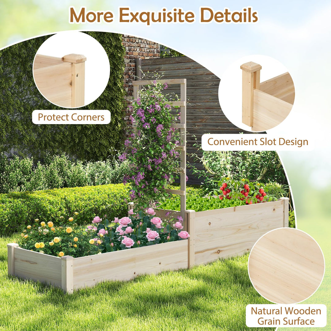 Giantex Wooden Raised Garden Bed