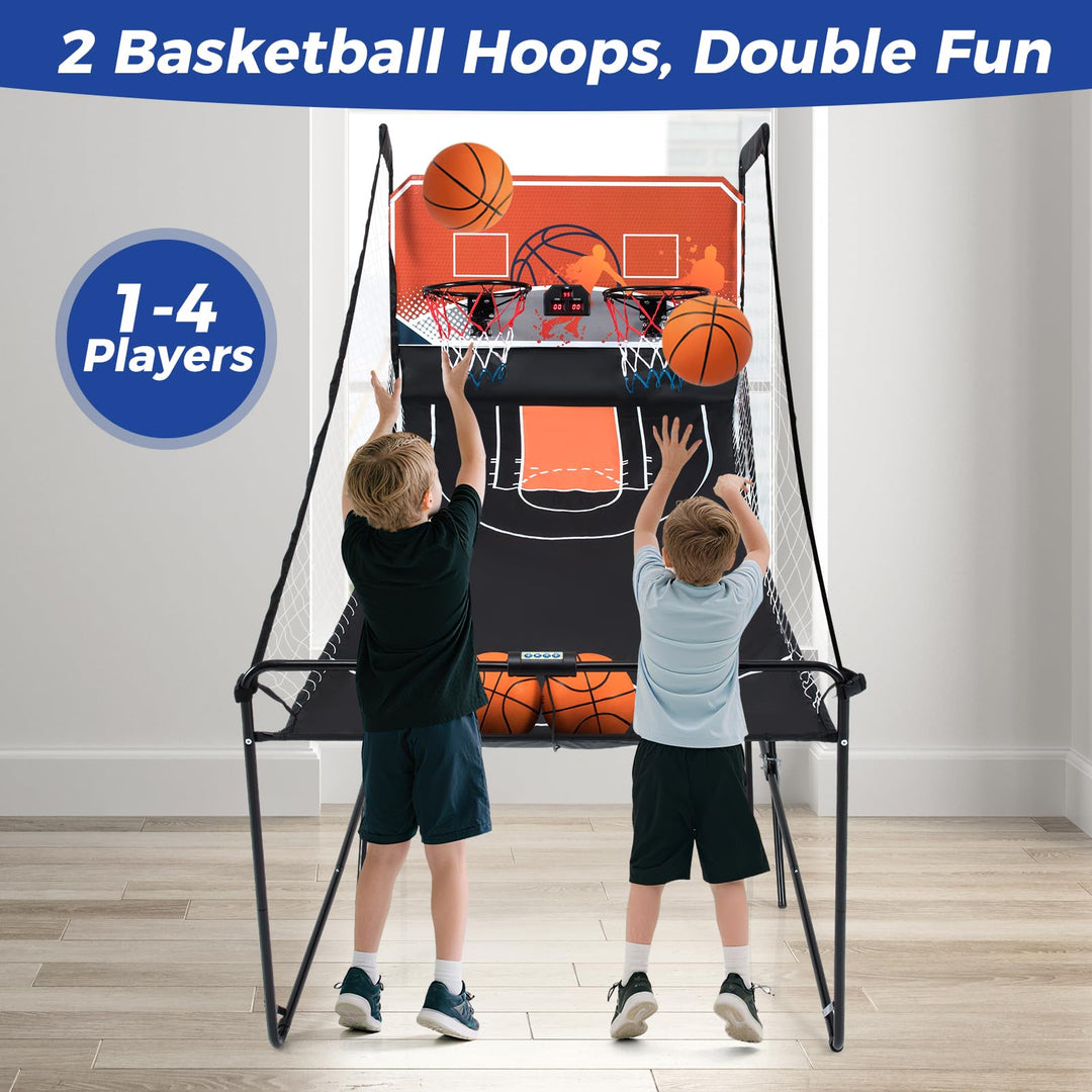 Giantex Arcade Basketball Game Indoor Dual Shot with 8 Game Modes