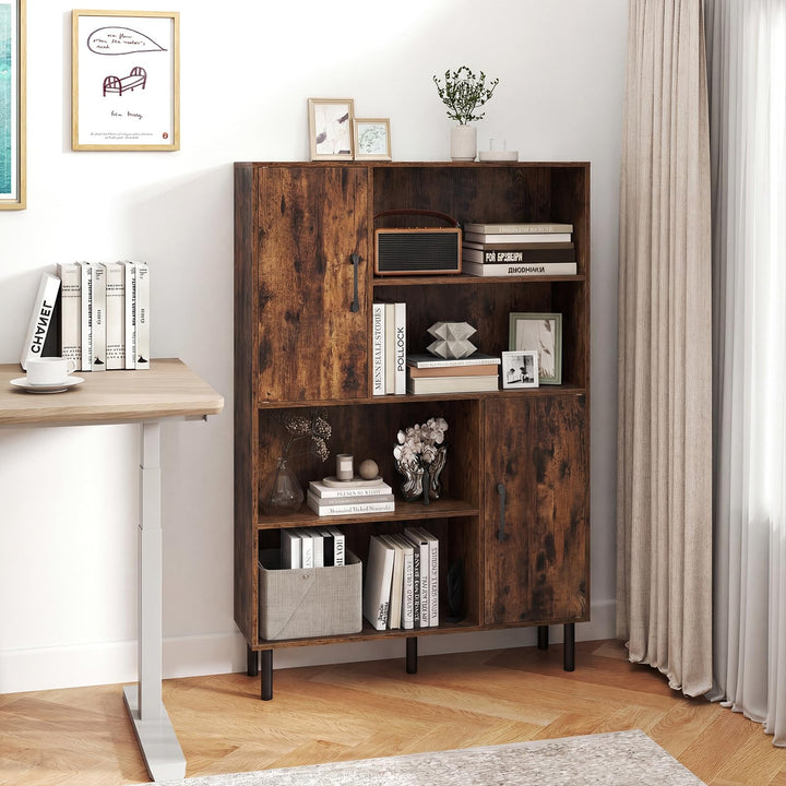 Giantex 47 Inches Storage Cabinet with Doors for Living Room