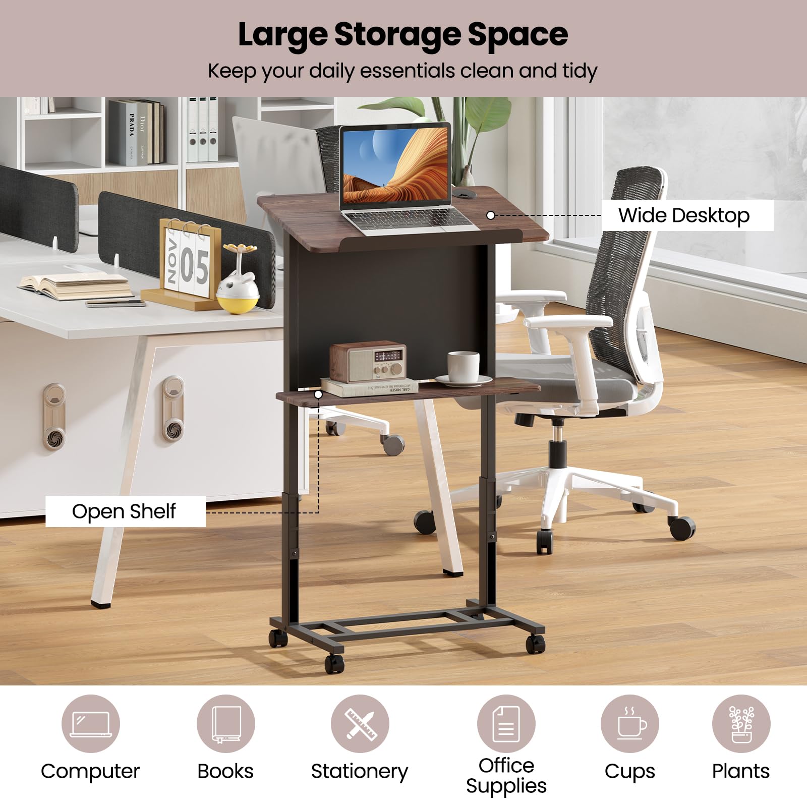 Giantex Mobile Podium Stand