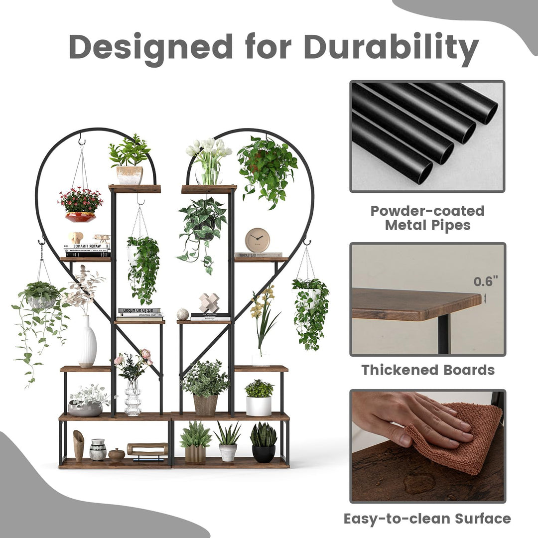 Giantex 6 Tier Tall Plant Stand Indoor for Living Room Balcony Patio Art Studio
