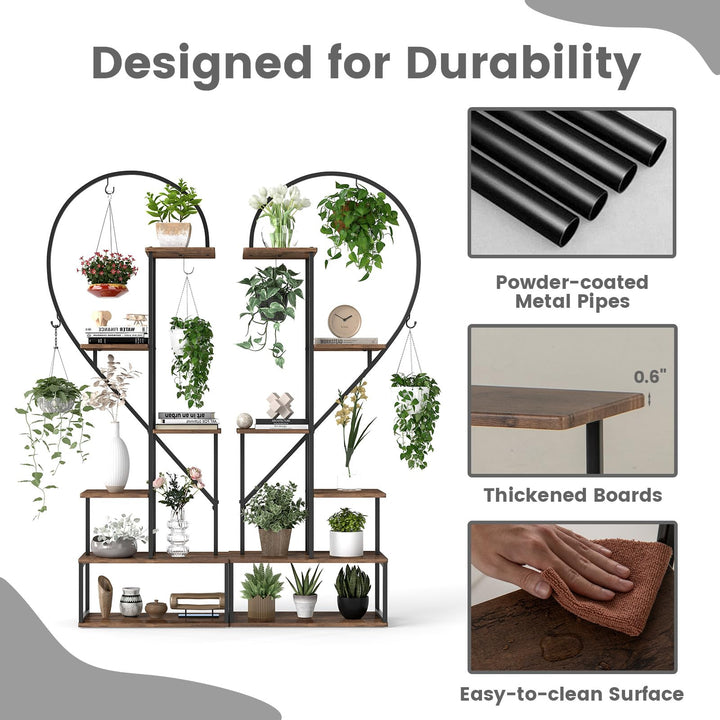 Giantex 6 Tier Tall Plant Stand Indoor for Living Room Balcony Patio Art Studio