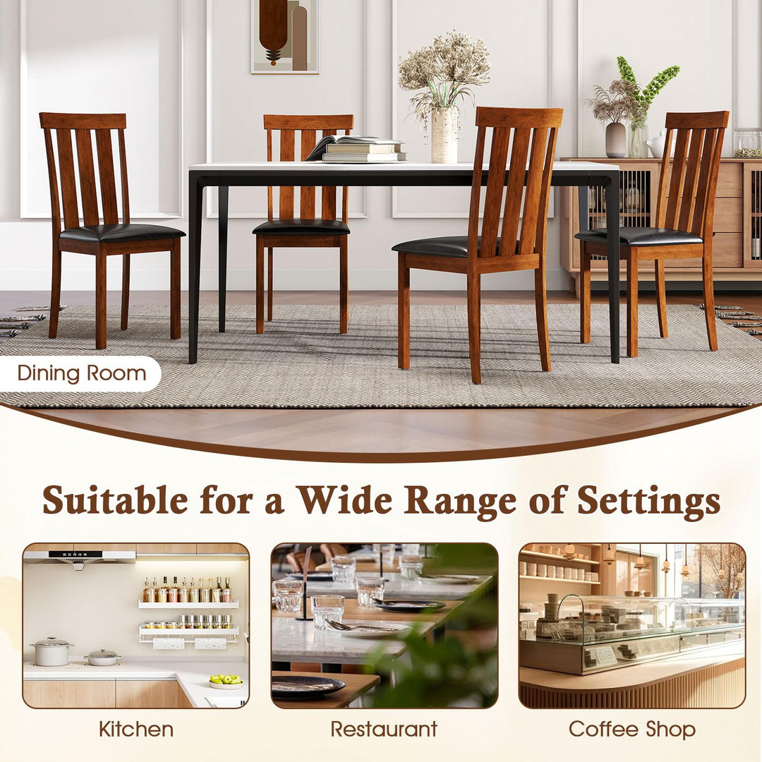 Giantex Wooden Dining Chairs Set