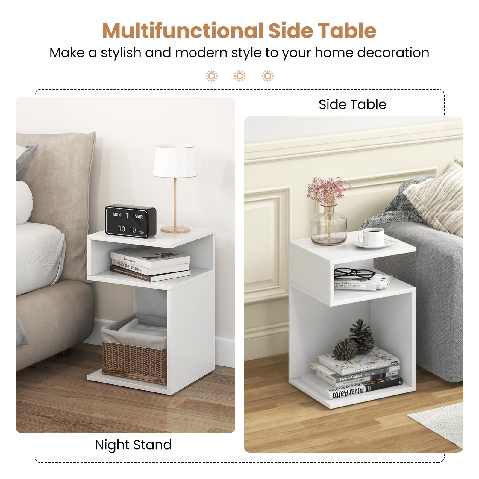 Giantex 3-Tier Side Table