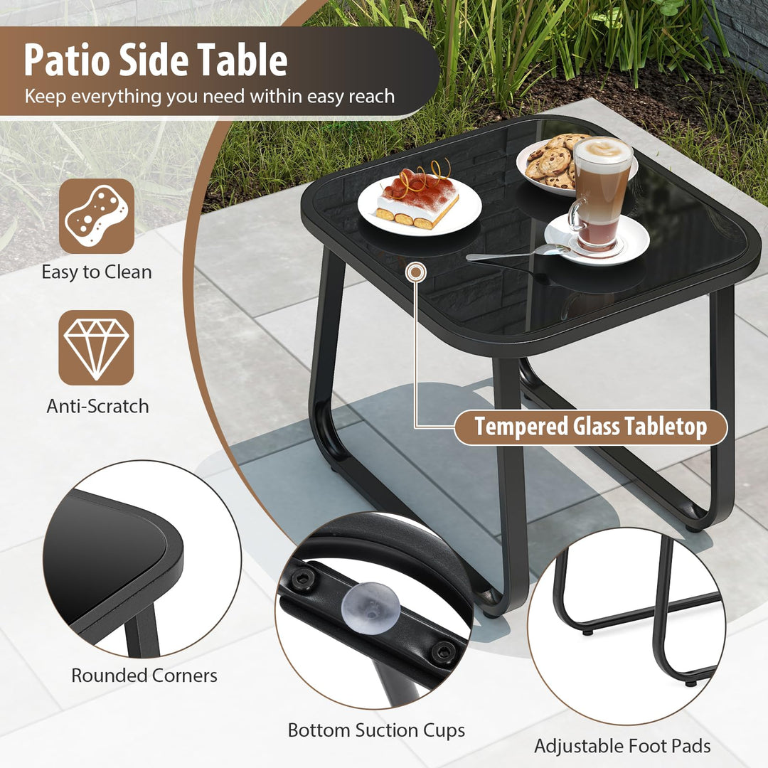 Giantex 3-Piece Outdoor Glider Set