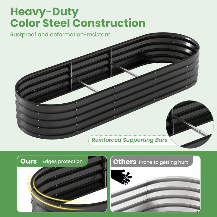 Giantex Raised Garden Bed w/Greenhouse Cover (6x2x1 FT)