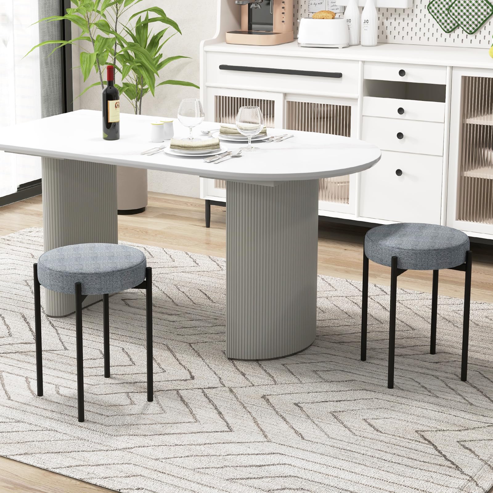 Giantex Stackable Stools Set of 4