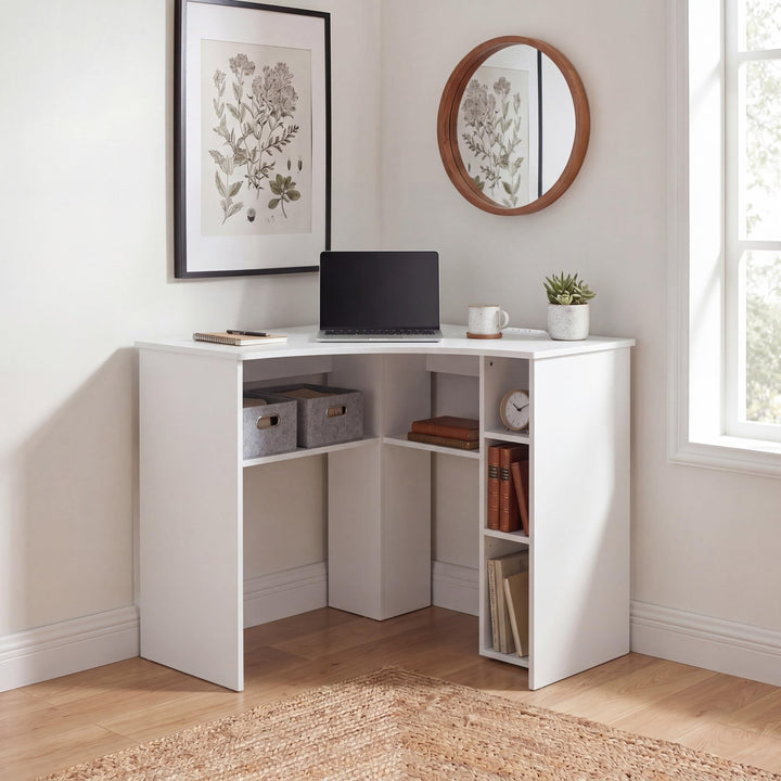 Giantex Triangle Computer Desk with Charging Station
