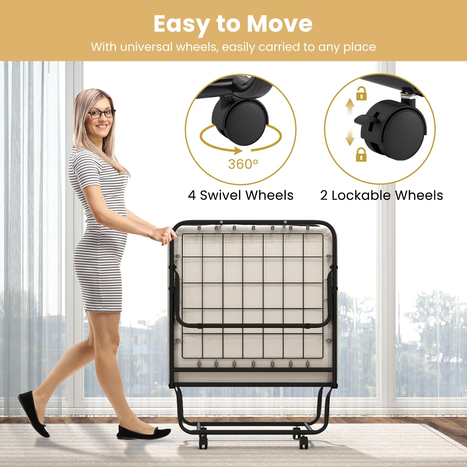 Giantex Folding Bed with Mattress for Adults – Giantexus