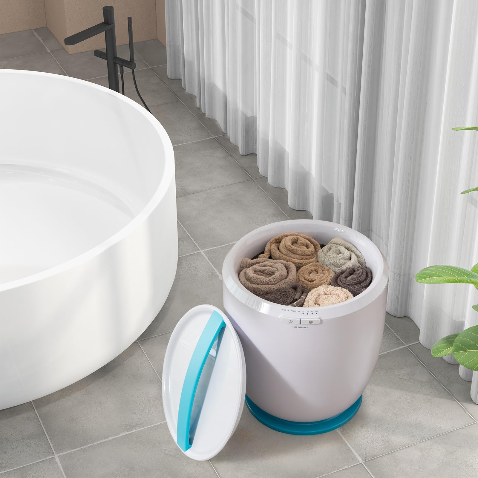 Giantex Towel Warmer Bucket - Hot Towel Warmer for Bathroom Spa