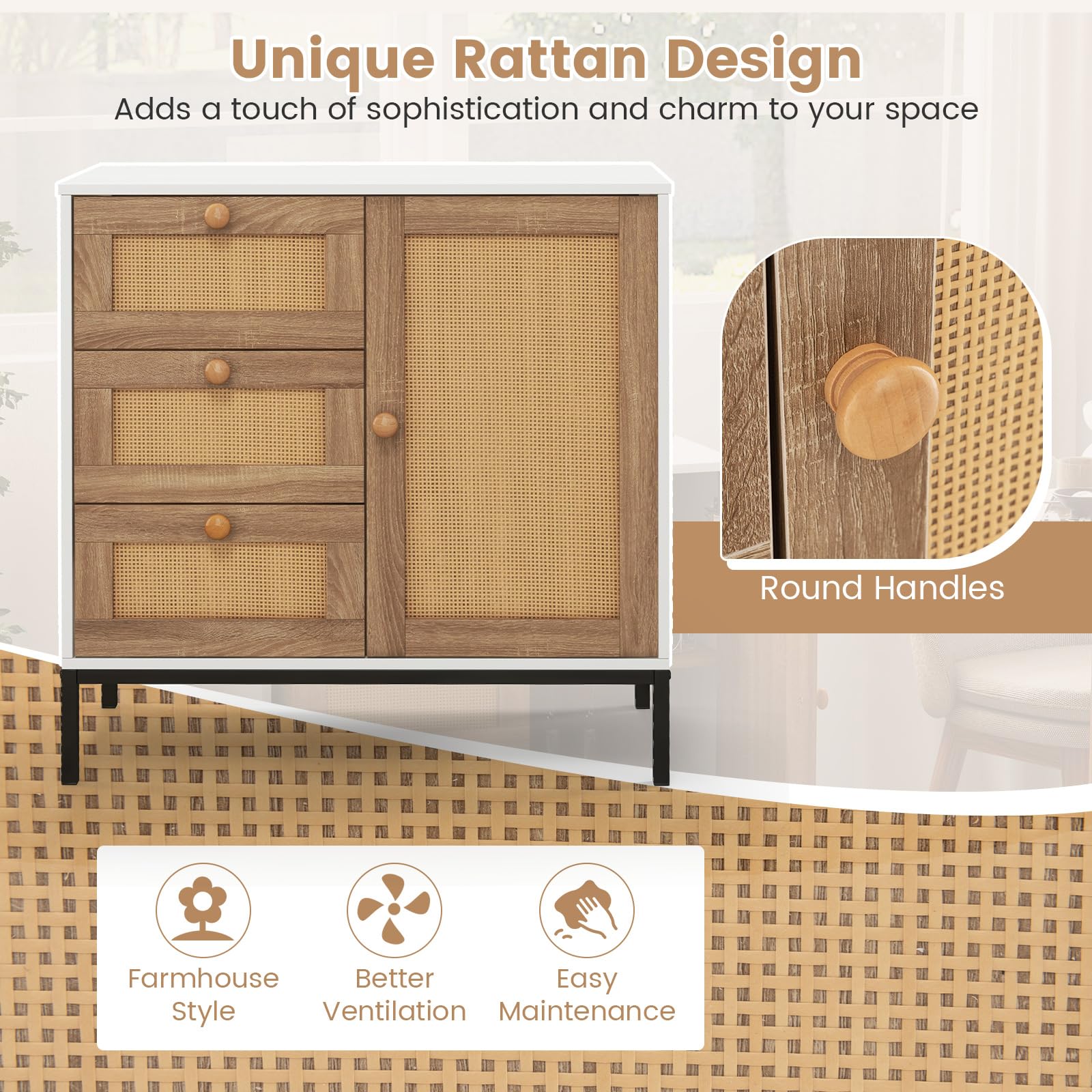 Giantex Buffet Cabinet with Storage