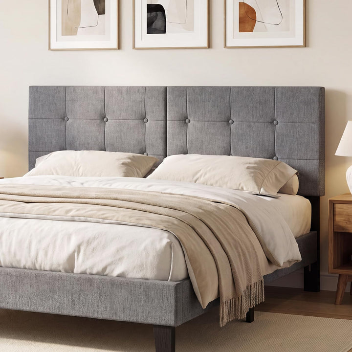 GIANTEX Linen Upholstered Headboard for Queen Full Size Bed
