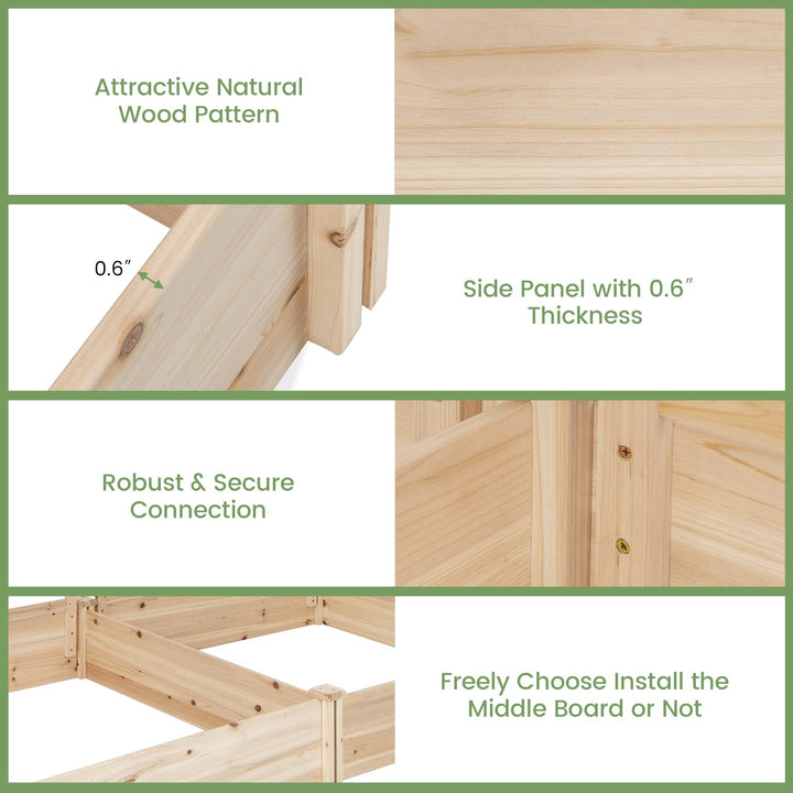 Giantex Raised Garden Bed with Trellis