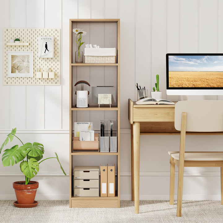 Giantex 56" Tall 4 Cube Bookcase for Small Place