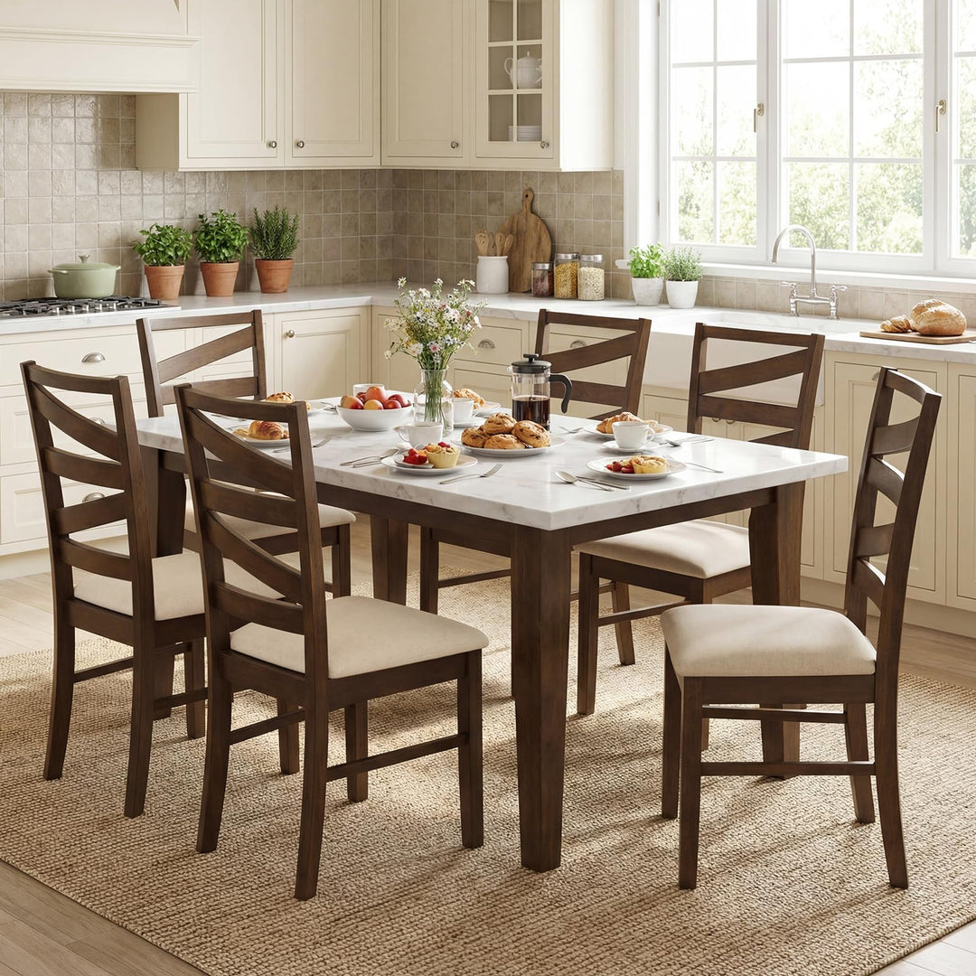 Giantex Kitchen Chairs with Tall Backrests for Dining Room