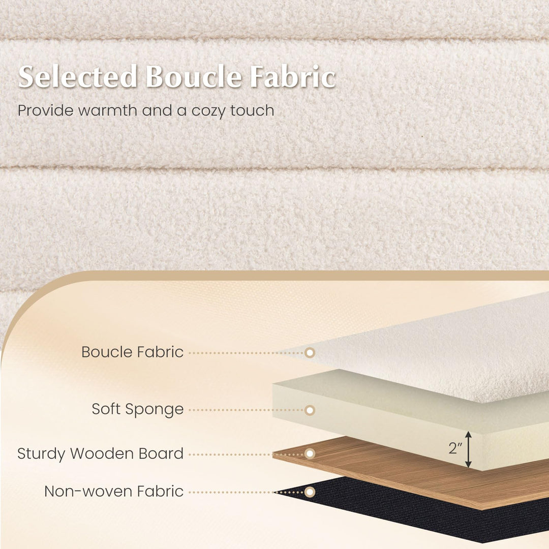 Giantex Storage Ottoman Bench | Upholstered Fabric End of Bed Storage Bench with 2 Safety Gas Struts