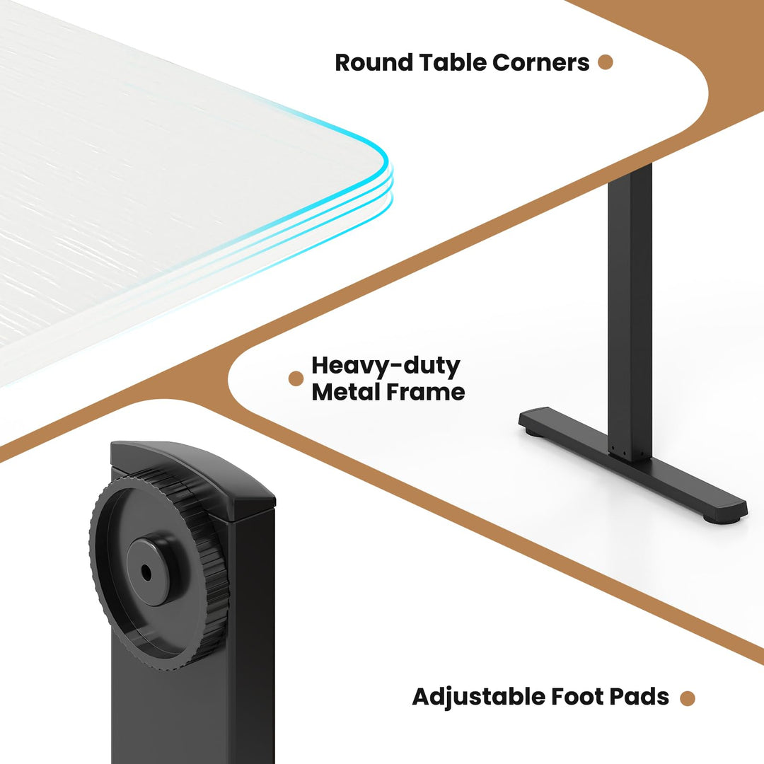 Giantex Electric Standing Desk 48" x 24" Height Adjustable Sit Stand Computer Workstation