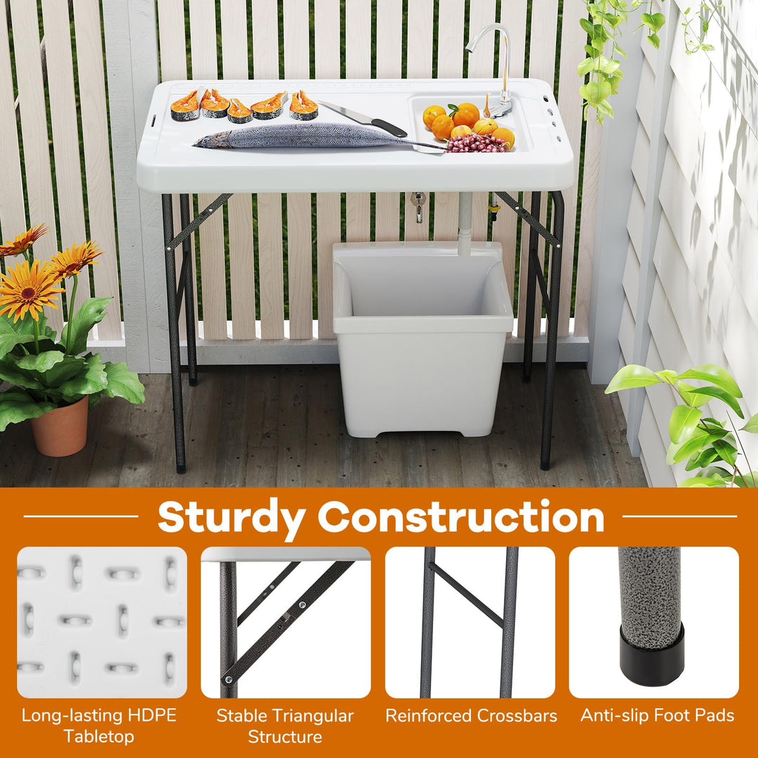 Giantex Portable Fish Cleaning Table