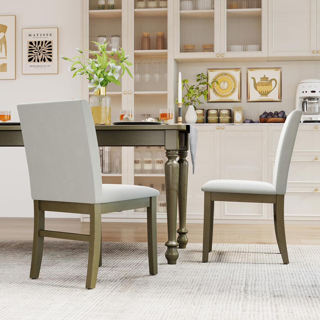 Giantex Upholstered Dining Chairs Set for Restaurant