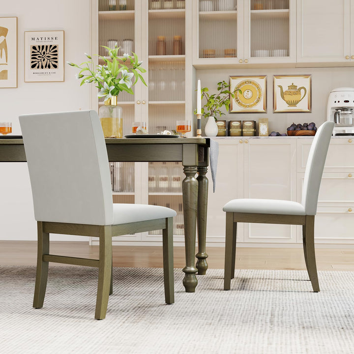 Giantex Upholstered Dining Chairs Set for Restaurant