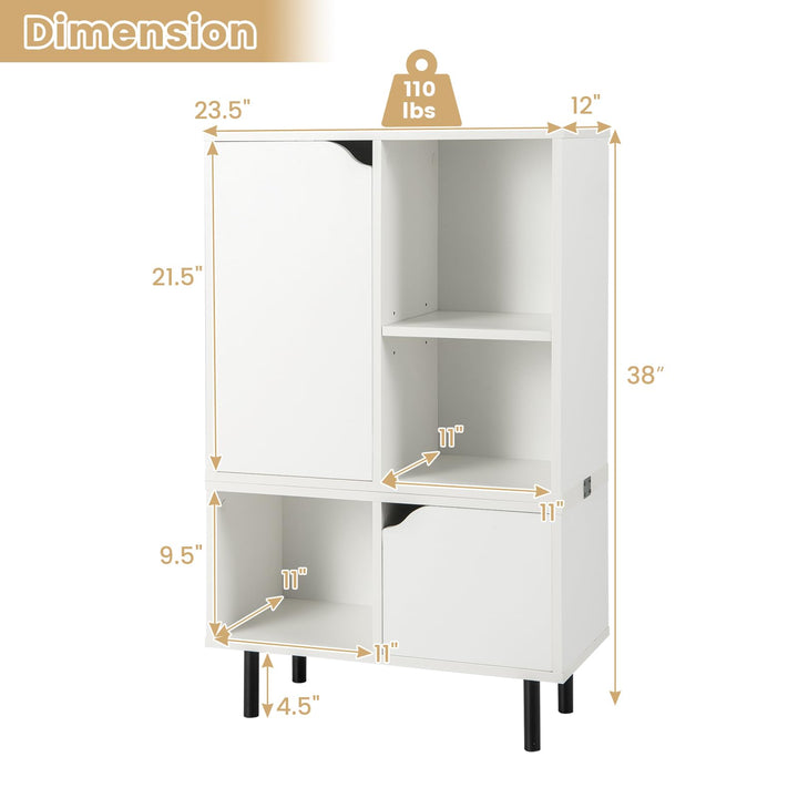 Giantex 5 Cube Stackable Bookcase