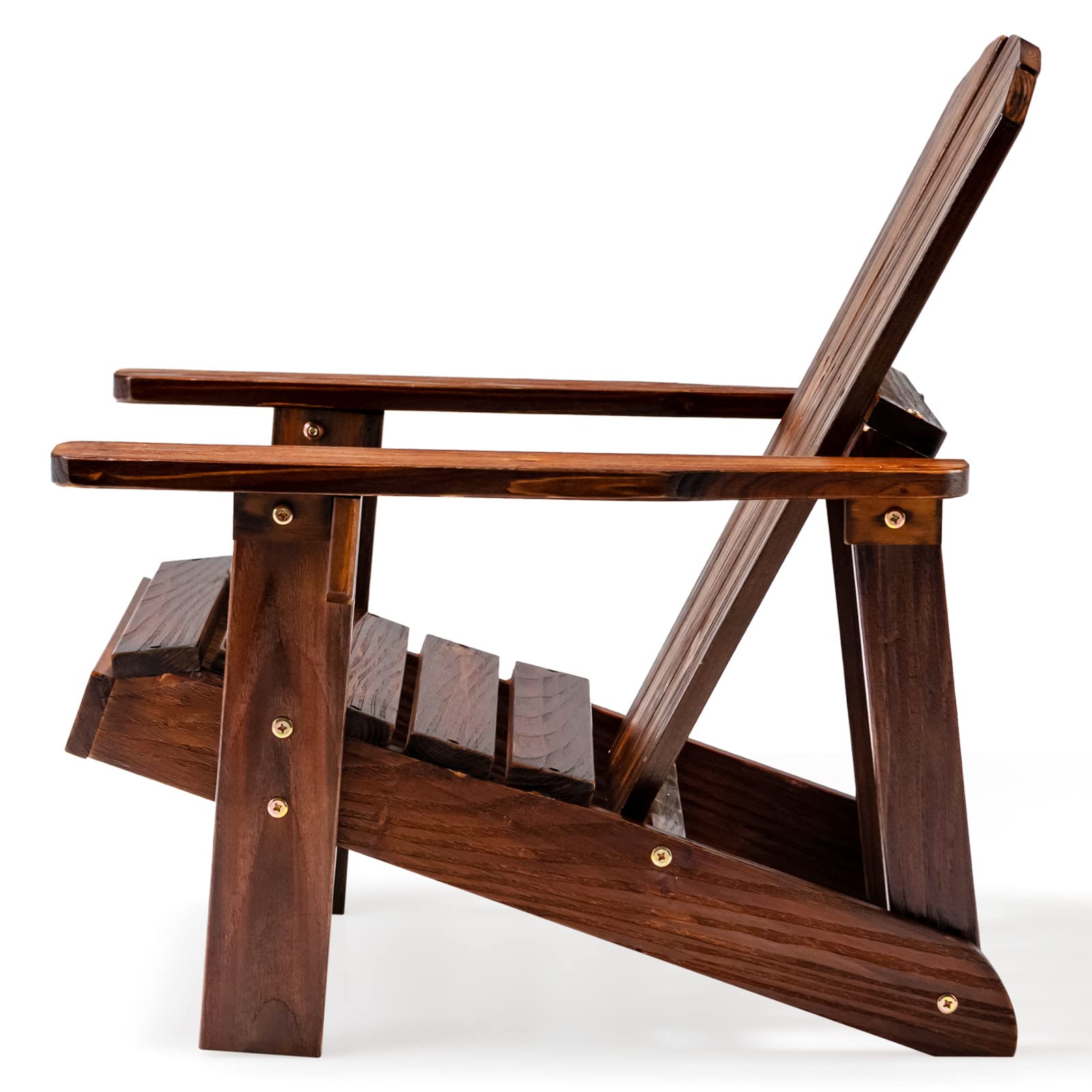 Giantex Wooden Kid's Adirondack Chair - All Weather Patio Chair with High Backrest, Arm Rest, 110 LBS Weight Capacity