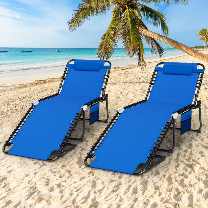 Giantex Lounge Chair Outdoor with 4 Adjustable Positions