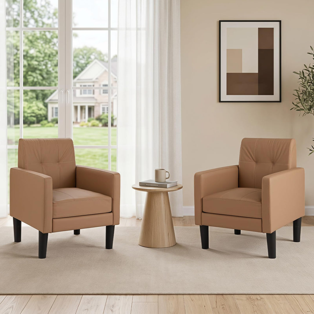 Giantex Modern Accent Chair with Removable Seat Cushion
