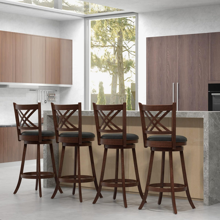 360° Swivel Barstools Set of 2 - Giantex