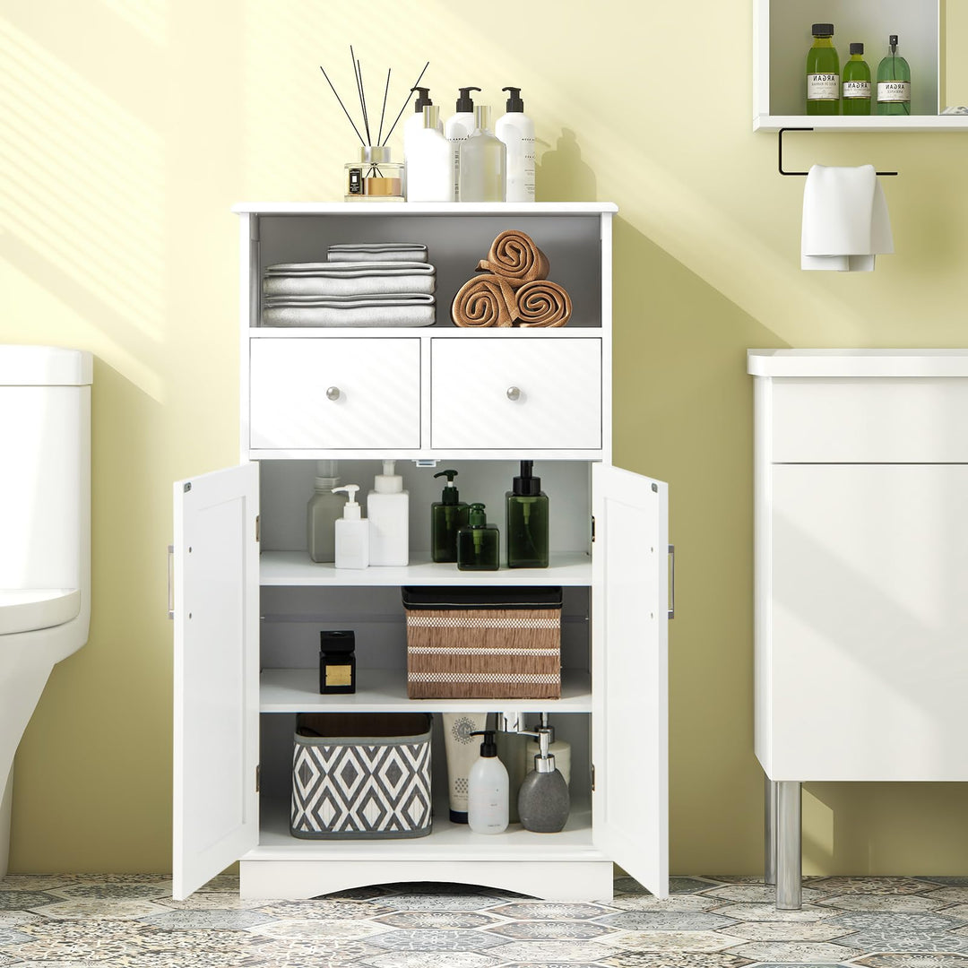 Giantex Bathroom Floor Storage Cabinet