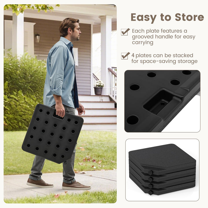 Giantex 220 lbs Fillable Patio Offset Umbrella Base