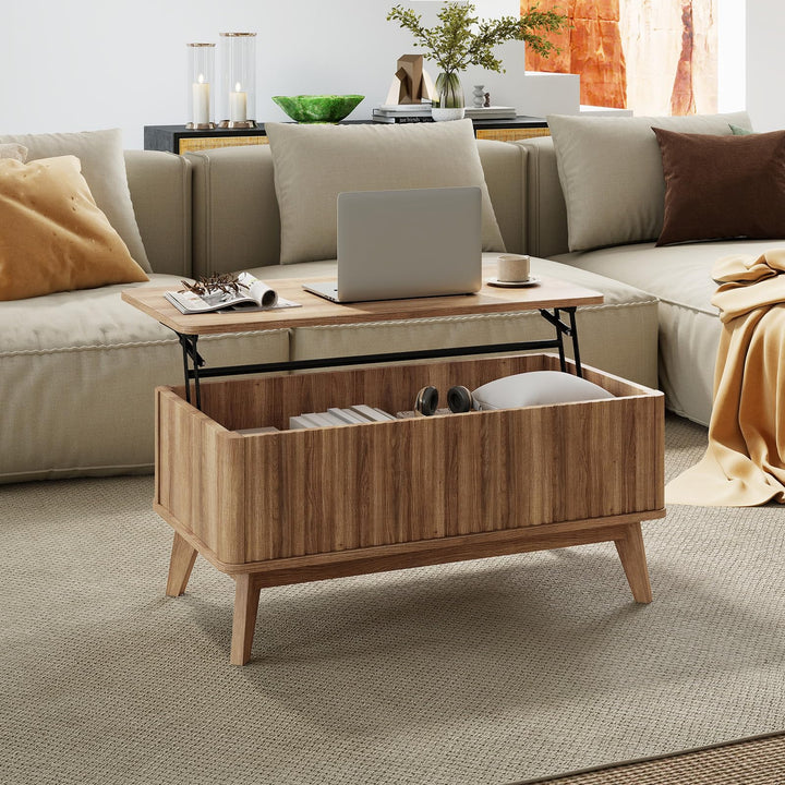 Giantex 35.5" Lift Top Coffee Table with Storage