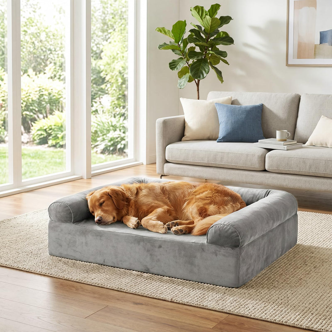 Giantex Cooling Gel Memory Foam Dog Bed for Medium Dogs with Washable Cover