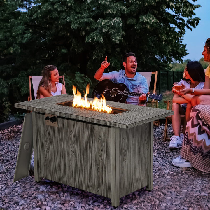 Giantex Outdoor Fire Pit Table - 43 Inch Propane Fire Pit