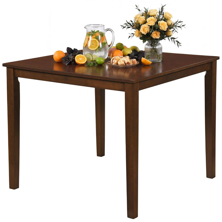 Giantex 35.5" Square Kitchen Table with Solid Rubber Wood Legs  for 4