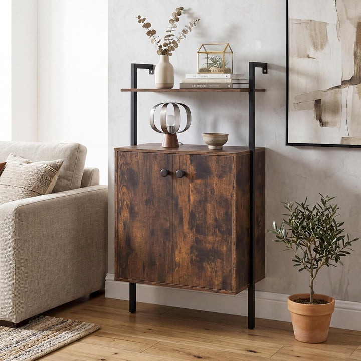 Giantex 38" Tall Bookshelf with Storage Cabinet (1/2)