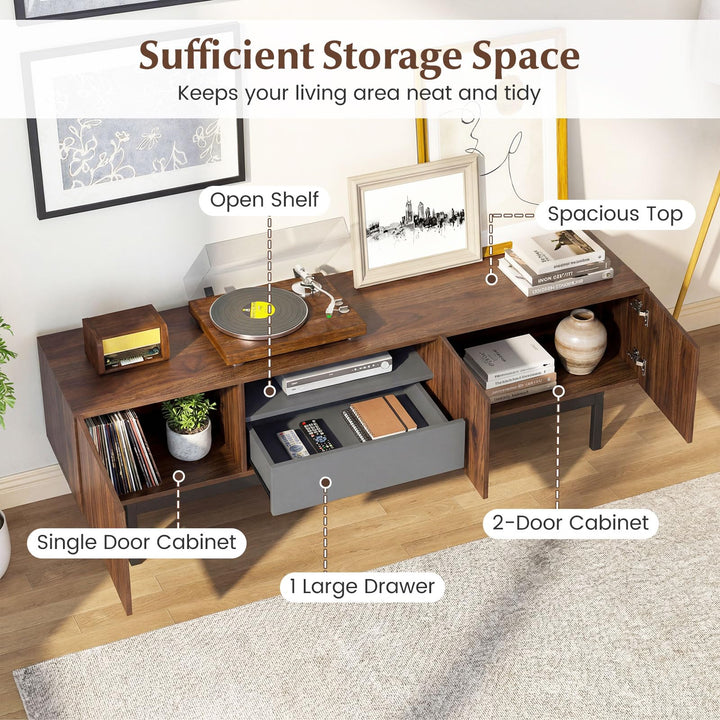 Giantex Mid Century Modern TV Stand for TVs up to 80"