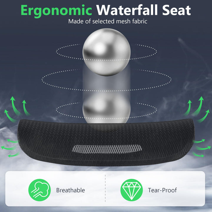 Giantex Mesh Office Chair, Ergonomic Desk Chair with Rotating Headrest