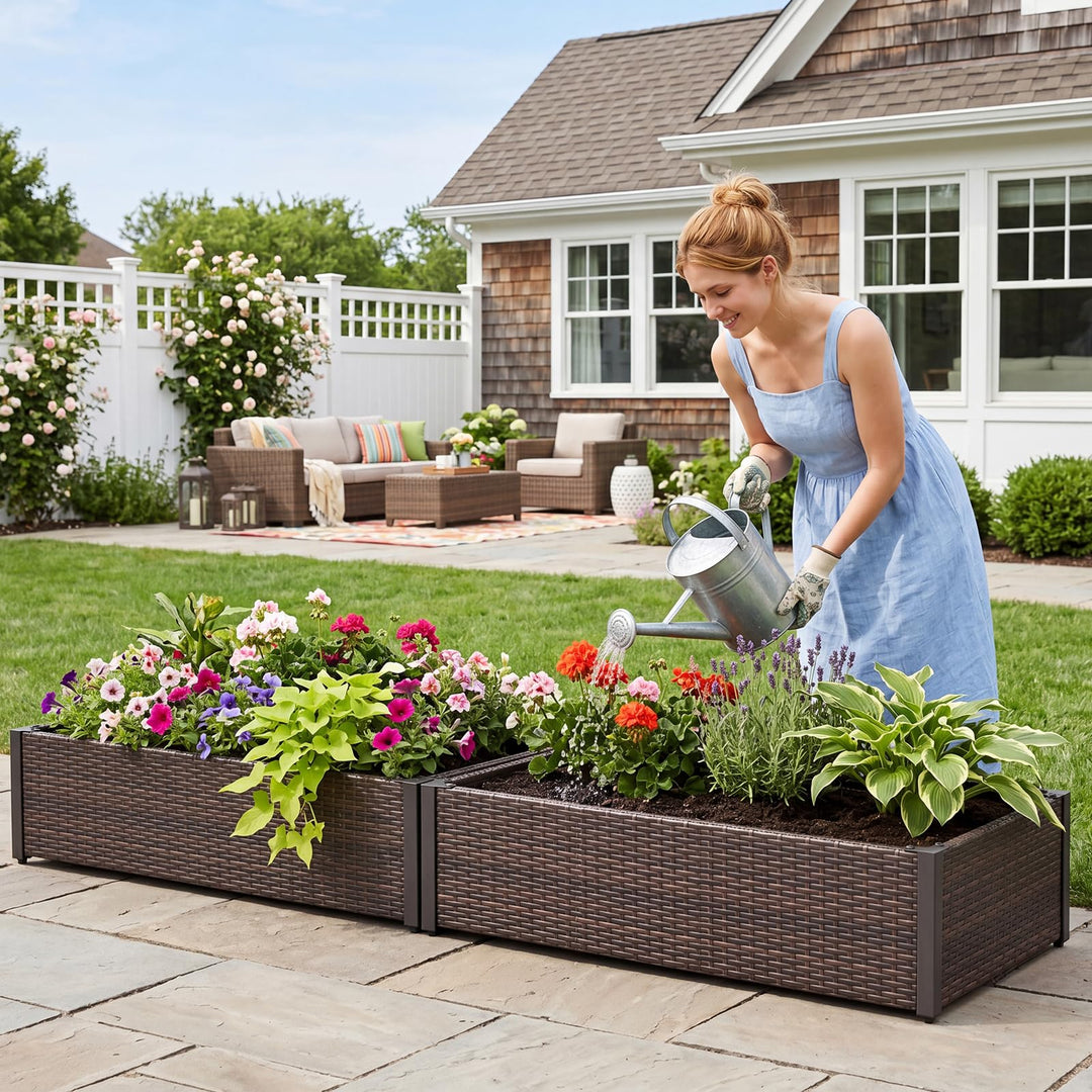 Giantex Raised Garden Bed for Vegetables Flowers Herbs