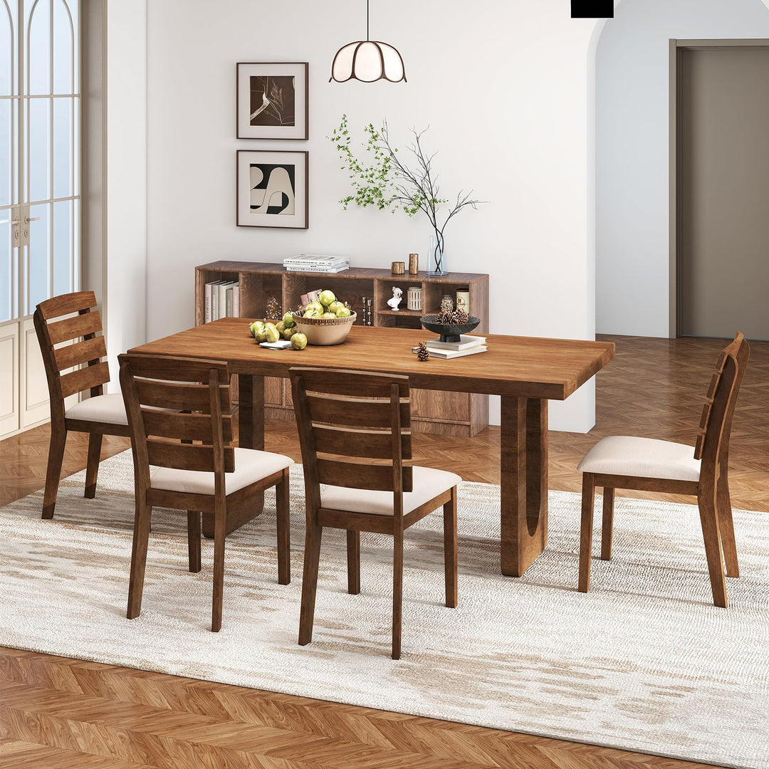 Giantex  2/4 Wooden Dining Chairs Set