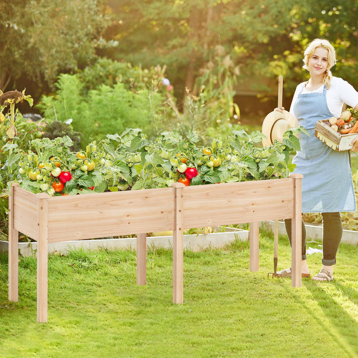 73" L x 23" W x 30" H Raised Garden Bed with Drain Hole