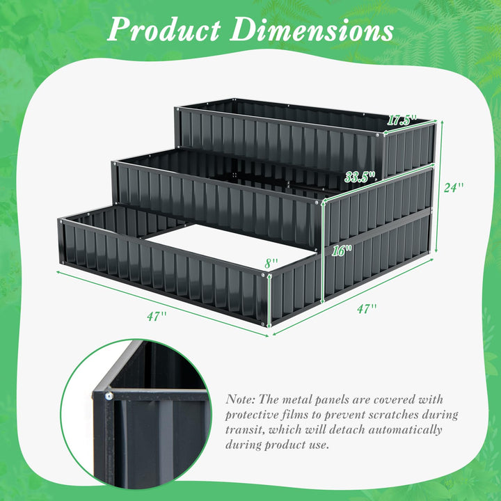 Giantex 3 Tier Raised Garden Bed