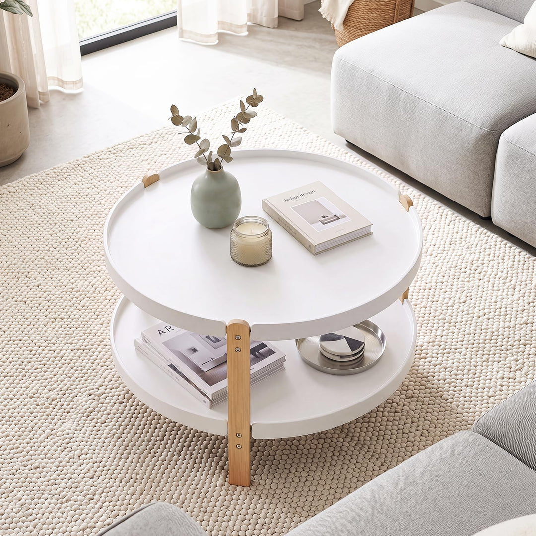GIANTEX 31" Round Coffee Table for Living Room