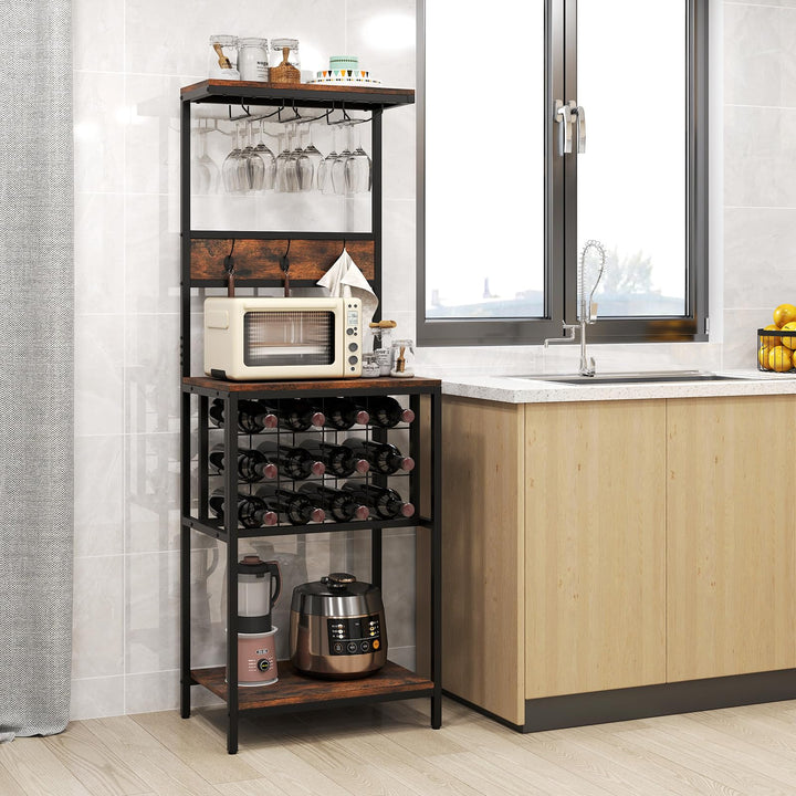 Giantex Tall Wine Rack Freestanding Floor