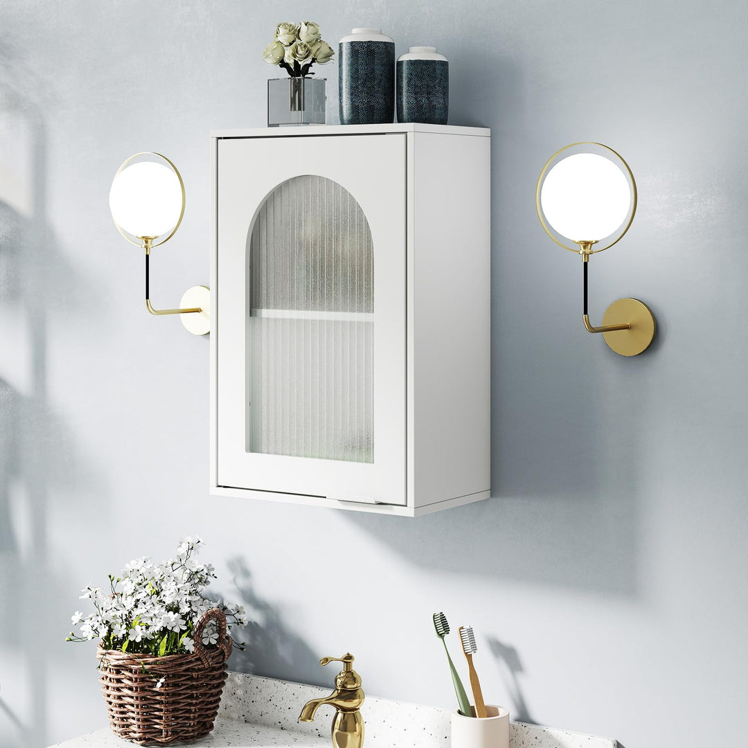Giantex Wall Mounted Bathroom Cabinet Display Storage Medicine Cabinet