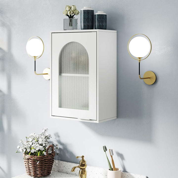 Giantex Wall Mounted Bathroom Cabinet Display Storage Medicine Cabinet