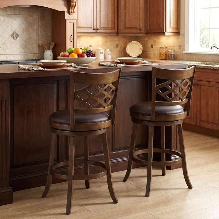 Giantex Swivel Bar Stools Set of 2/4 26"/31" Bar Height Chairs